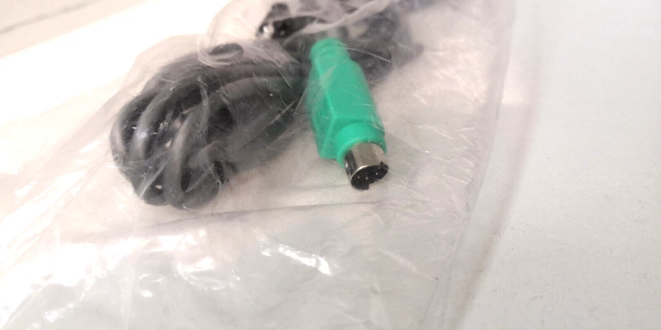 HP M-S69 Maus PS2 PS/2 TRACKBALL Kugelrad VINTAGE RETRO 5187-2149 Schwarz NEU - Bild 3 von 4