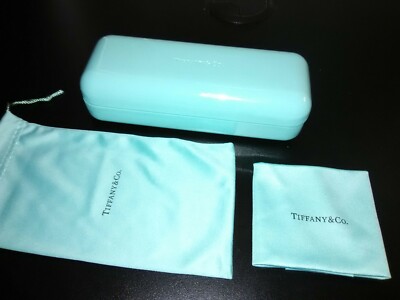 Tiffany & Co. Sunglass Eyeglass Hard Large Case With Microfiber