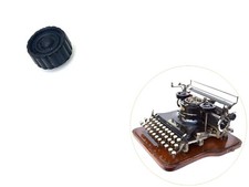 Carriage Platen Knob for Hammond Multiplex Typewriter Antique Part Vtg Original thumbnail