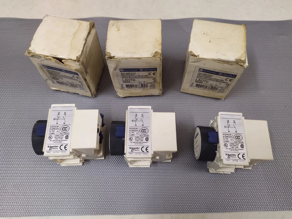 Telemecanique LADT0 ON DELAY TIMER/TIME DELAY BLOCK, SQUARE D LADT0 LOT OF 3 - Image 4 of 4