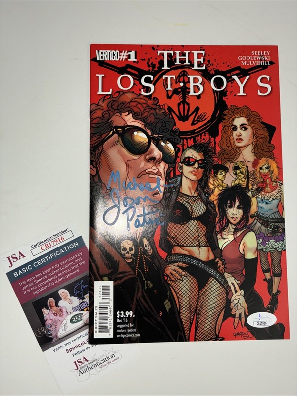 The Lost  Boys Signed Comic Book “Michael” Jason Patric Photo Proof