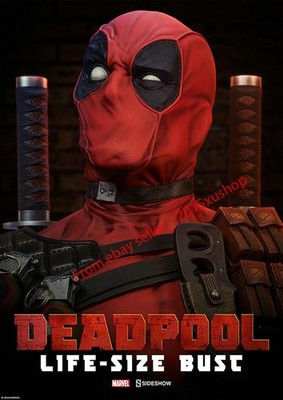 Sideshow Collectibles 400292 Marvel 1/1 Deadpool Life-Size Bust GK Model Statue
