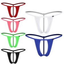 Mens Panties Hollow Out Briefs Knickers Trunks Exotic Underwear Breathable Sexy