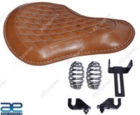 Echtes Ledersitz Soziussitz Vorne Tan FüR Royal Enfield Classic 650