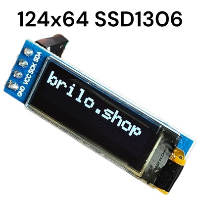 Mini 0.91 Zoll 128x32 OLED GY-SSD1306 Display BLAU I2C für Arduino Raspberry