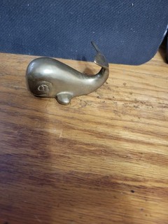 Vintage Sperm Whale Paperweight Leonard Silver MFG Co