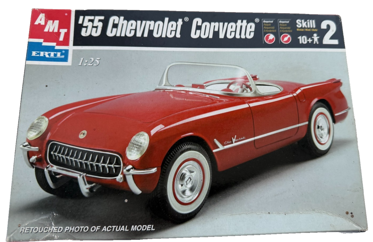 AMT/ERTL '55 Corvette - 1:25 Scale Model Kit #6210 | eBay