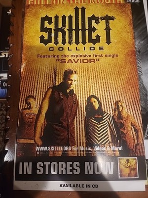 Skillet Collide Original CD/Album Release Promo Poster 11x17 | eBay