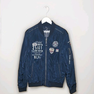 CAMP DAVID Jacke Neu CD Blue FS18 Steppjacke Gr.L 