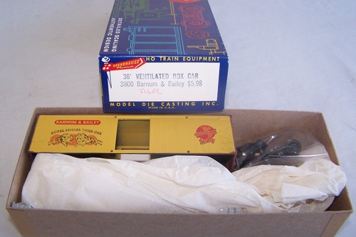 Coche de caja ventilado Roundhouse MDC HO escala 3800 36' Barnum & Bailey Circus TIGER | Zustand: New