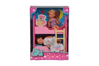 Puppen Set Evi Love Stockbett 2 Puppen 12cm Zubehör ab 3 Jahren