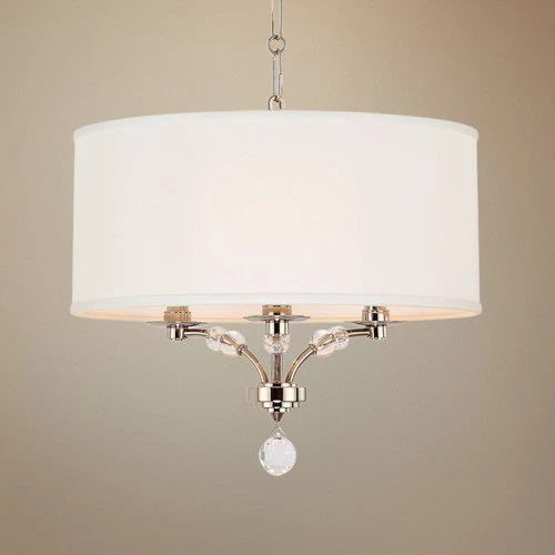 Crystorama Mirage 18" Wide Polished Nickel 3-Light Pendant - Picture 1 of 6