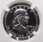 1962 Proof *FRANKLIN* Half Dollar 50c NGC PF68 CAMEO #007 Gem Proof ECC&C, Inc.