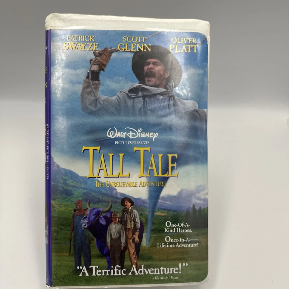 DISNEY VHS. Tall Tale & Where The Red Fern Grows  Clamshell Patrick Swayze - Image 2 of 4