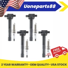 UF629 4x Ignition Coils & Iridium Spark Plugs for 2009-2014 Acura TSX L4 2.4L