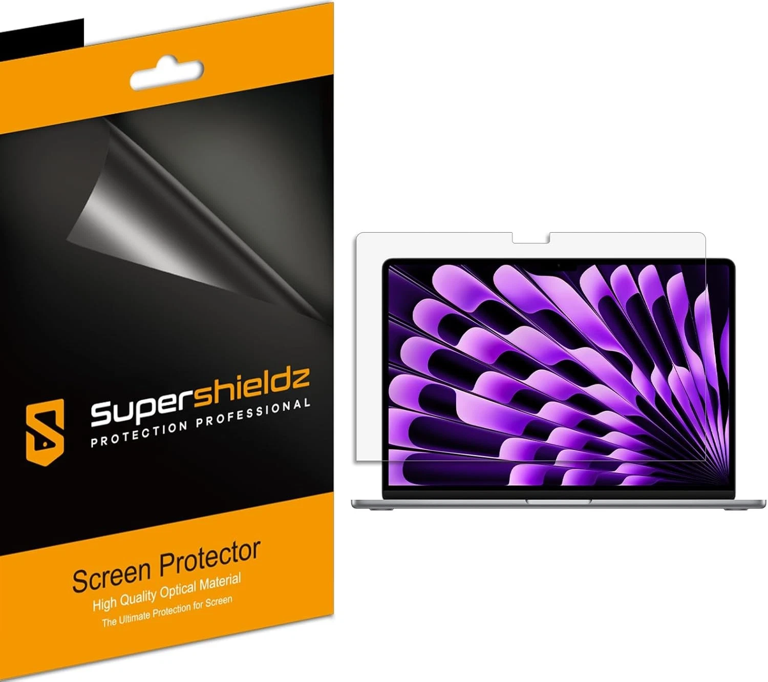Supershieldz (3 Pack) Anti-Glare (Matte) Screen Protector Designed for New MacBook Air 13.6 inch - Thumbnail 3