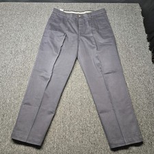 Dockers Men  s Khaki Pants 36x30 Navy Pleated Straight Fit Classic Chino NWOT