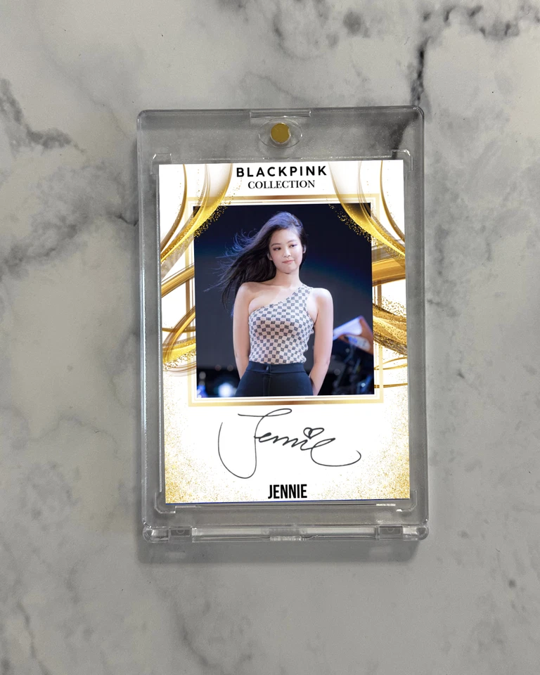 Blackpink Jennie Trading Card Fanart Auto Signature Autograph Collectible