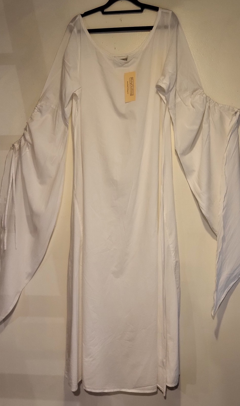 HolyClothing Mujer XL 1X Ropa Interior Fantasía Ren Fair Medieval Chemise Blanco