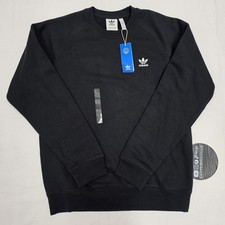 Adidas Essential Crewneck Sweatshirt Mens Black IM4532 Men's Size Medium