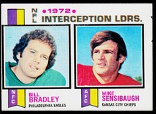 1972 Interception Leaders (Bill Bradley / Mike Sensibaugh) LL, 1973 Topps, #5, ,