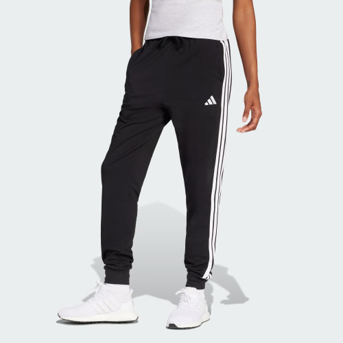 Adidas Donna Nero Pantaloni Da Jogging Essentials 3-Stripes - Immagine 2