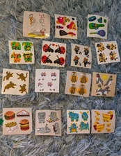 StickerMagic Stickers Lot Of 15 Fuzzy Sticker Modules Animals Food