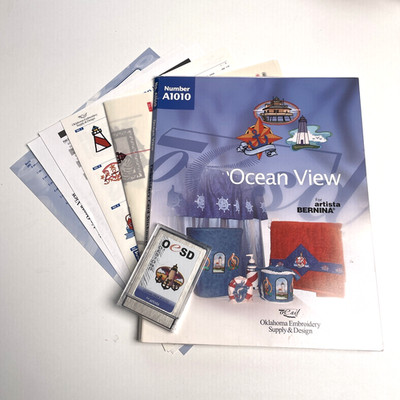 OESD Embroidery Card Ocean View Designs #A1010 Artista Bernina Sew