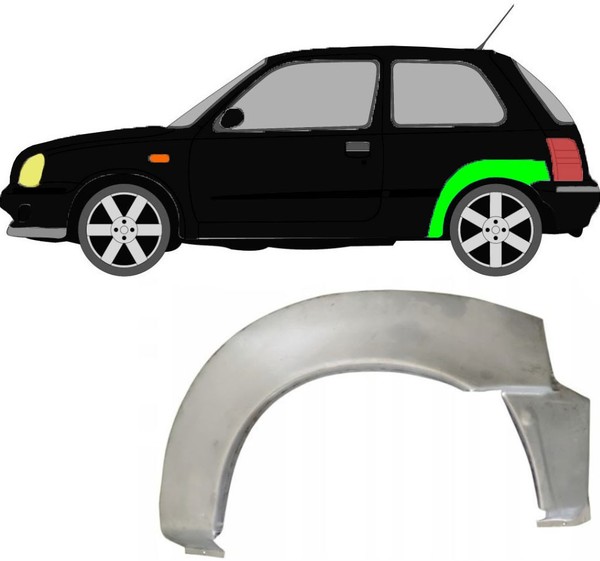 Radlauf FüR Nissan Micra K11 1992 – 2003 3 TüRer Links-image