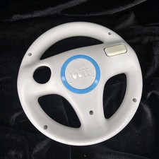 WII OEM White Racing Steering Wheel RVL-024