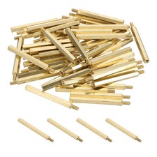 50 Pcs Male to Female Thread Spacer Screws M3 x 40mm + 6mm Brass Hex Standoff