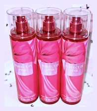 Bath  Body Works Perfect in Pink 8 fl oz Fine Fragrance Mist Spray x3