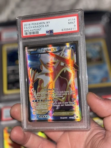 Gyarados EX Full Art Holo Card Breakpoint 114/122 PSA 9 Mint
