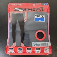 Winter Legging Thermal Baselayer 32 Degrees Men Light Ultra 2 Pack Pants Size L