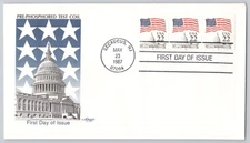 Washington, DC, U.S. Capitol & Flag, Pre-Phosphored Test Coil, 1987 22c