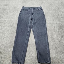 American Eagle Jeans Mom High Rise Black Pockets Women  s Size 4