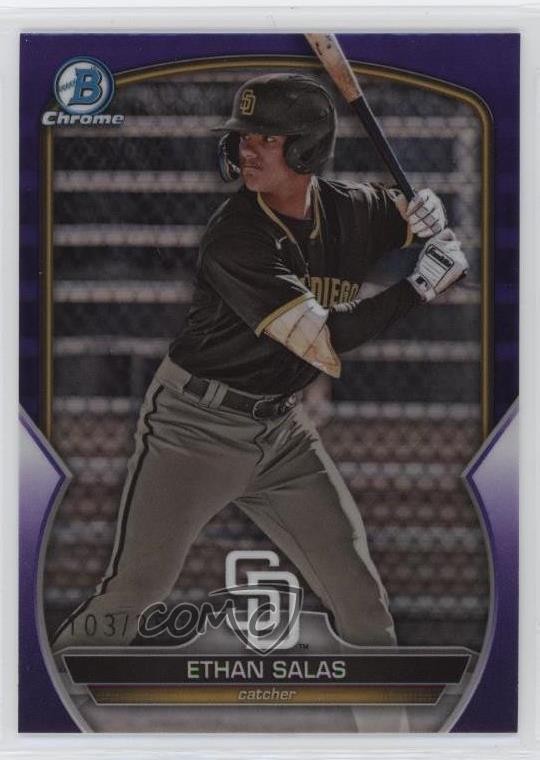 2023 Bowman Draft Chrome Purple Refractor 103/250 Ethan Salas #BDC-1 0l44