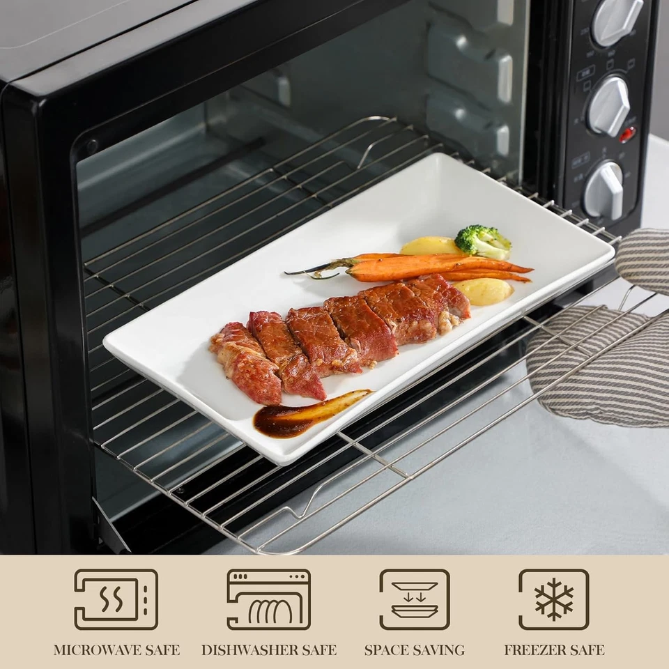 Bandejas para servir de 3 niveles para fiesta, platos y bandejas de porcelana, 12 pulgadas  Foto 4 de 4