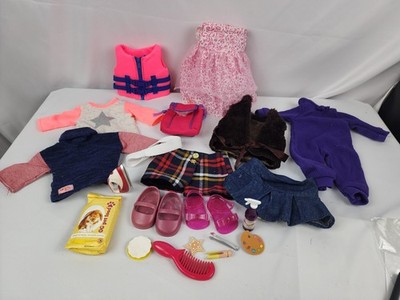Lot of Battat Our Generation DOLL CLOTHES shoes life jacket OG  for 18'' doll