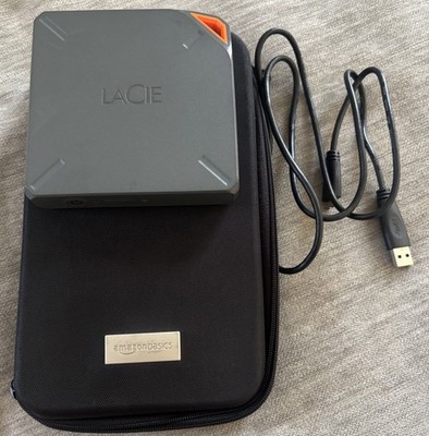 LaCie Fuel 2TB Wireless Portable Hard Drive USB 3.0 Wi Fi Mobile Storage