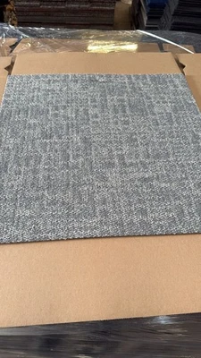 EZYCARE 20 x Carpet Tiles 5m2 Heavy Commercial Retail Office Premium LIGHT GREY Flooring