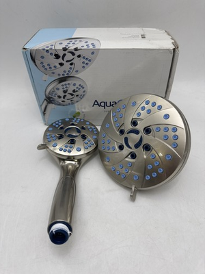 #ad AquaCare AS SEEN ON TV High Pressure 50 mode 3 way Shower Head SATIN NICKLE $37.06