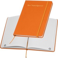Notizbuch Mit Gravur / Din A5 / Umschlag Aus Pu / 160 Seiten / Farbe: Orange