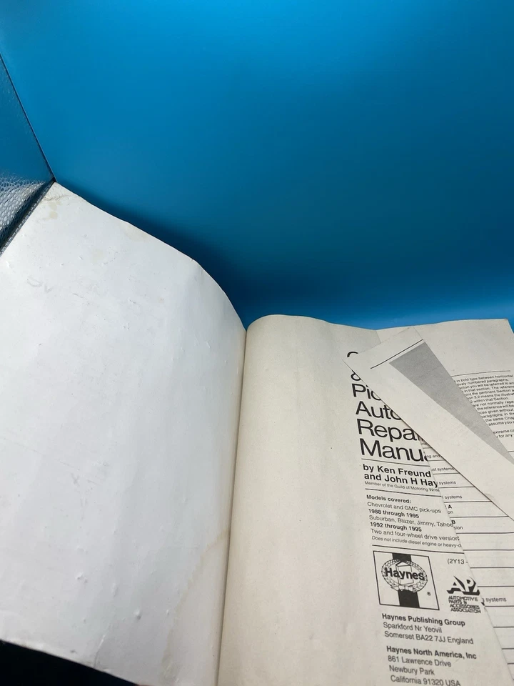 Haynes Repair Manual 24065 #1664 Chevrolet & GMC Pick-Ups 1988-1995 All Models - Image 4 of 4