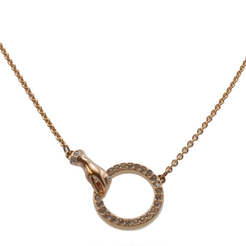 Swarovski Rose Gold Necklace Symbolic Pendant Ladies Jewellery NEW GENUINE