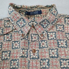 Chaps Ralph Lauren men's sz L long sleeved shirt Aztec patterned Western Cowboy