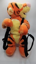 Vintage 90s Disney Tigger Plush Backpack Jemini Winnie Pooh Rare Safari Bag Mint