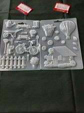 NEW Stamperia Maxi Molds Silicone 2-6x8 Sheets 5640 Hot Air Balloon 5661 Garden