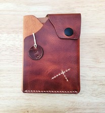 Passport Leather Wallet - Cognac