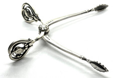 Antike GEORG JENSEN BLOSSOM Sterling Silber Zuckerzange Nips - 23,5 g
